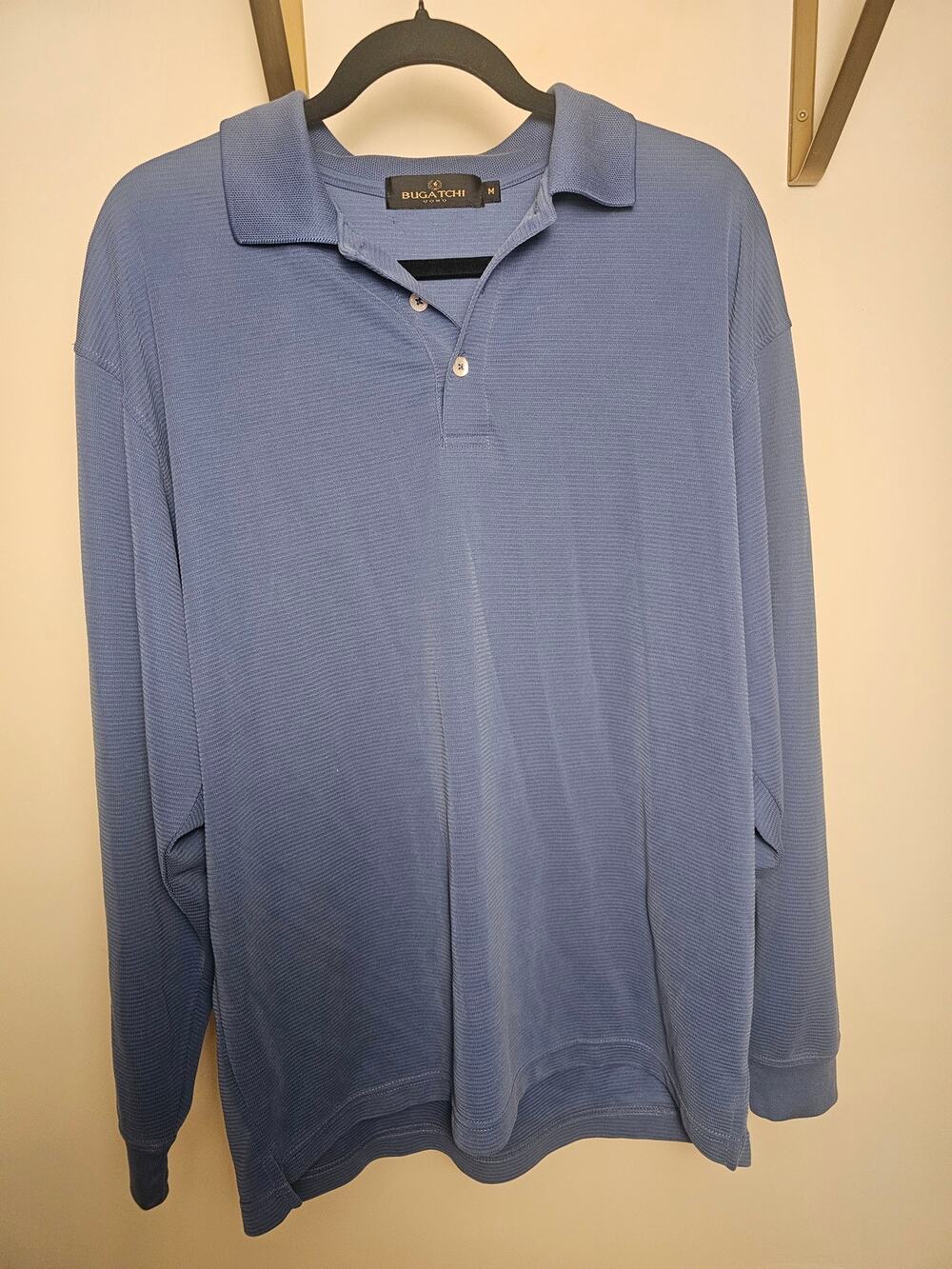 Bugatchi Men's Modal Long Sleeve Polo